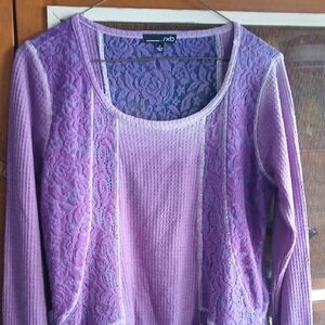 Xhilaration Lavender Lace Women's Sweater